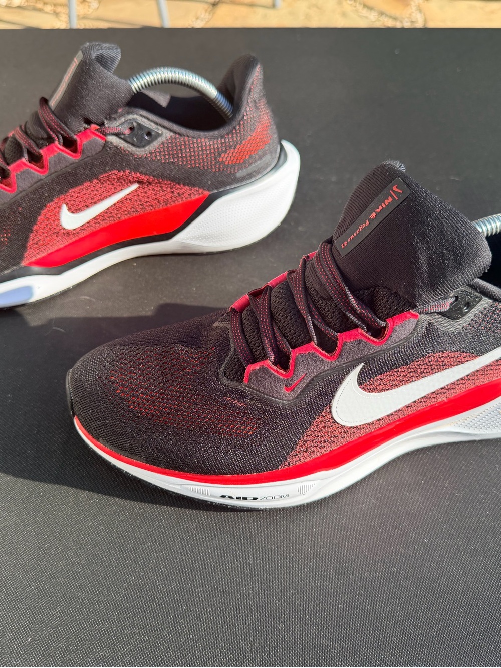 Nike Air Zoom Pegasus 41 FD2722-003 Black Fire Red Men's Low Top Mesh Sneakers